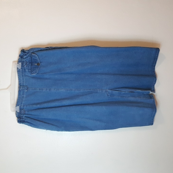 Baccini Jean Skirt with Button Down Front (#70) - Picture 3 of 10